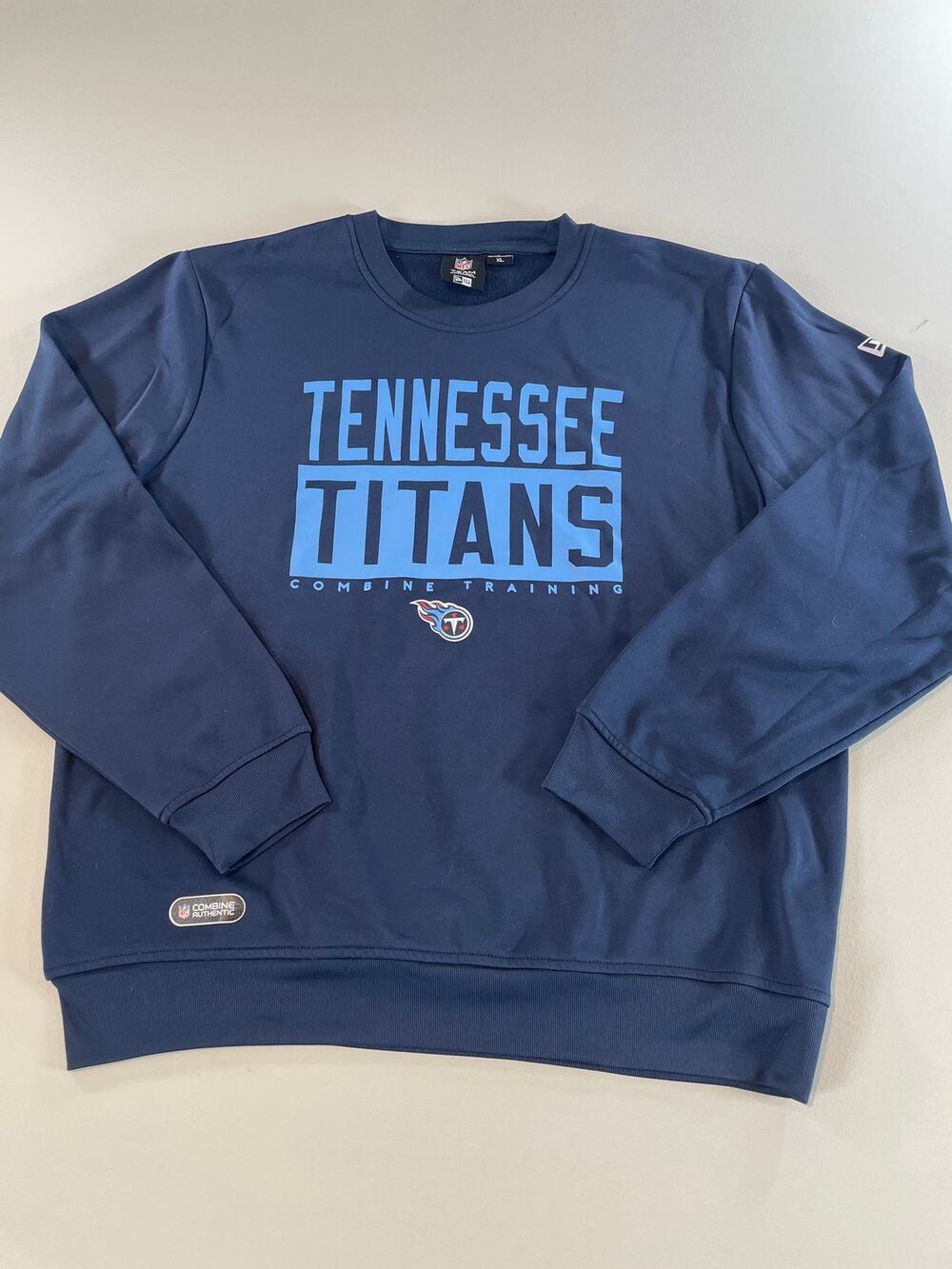 New Era NFL Team Apparel Tennessee Titans Sweatshirt Navy Size XL